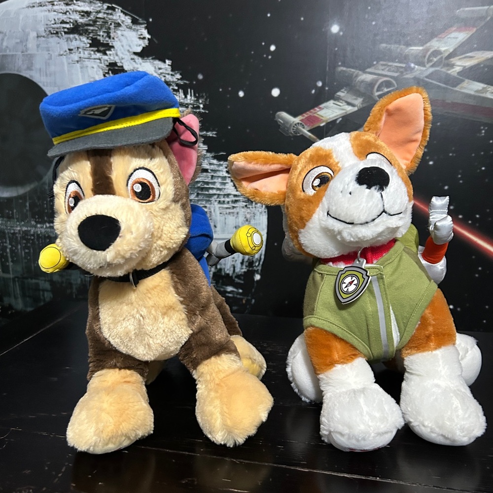 Paw Patrol build a bear stuffies